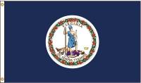 5JFR8 Virginia Flag, 5x8 Ft, Nylon