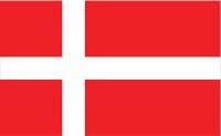 5JFV7 Denmark Flag, 4x6 Ft, Nylon