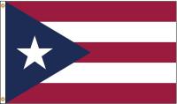 5JFX7 Puerto Rico Flag, 3x5 Ft, Nylon