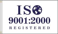 5JFY8 Iso 9001-2000 Flag, Nylon