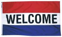 5JFZ0 Welcome Flag, 3x5 Ft, Nylon