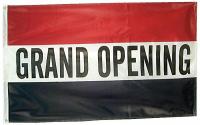 5JFZ2 Grand Opening Flag, 3x5 Ft, Nylon