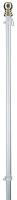 5JGC9 2-Piece Spinning Pole, Aluminum, Silver