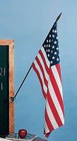 5JGD4 US Classroom Flag, 12x18in, Nylon, PK12