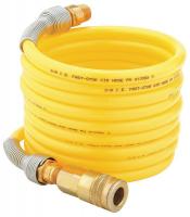 5JJD8 Air Supply Hose with Fittings, 12 Ft.