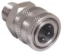 5JKN8 Quick Connect Coupler, Male, 3/8 x 3/8 In