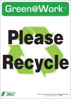 5JMX0 Recycle Label, PK 5