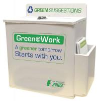 5JNC2 Suggestion Box, Recycled Plastic, White