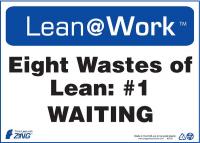 5JNC9 Lean Processes Sign, 10 x 14In, ENG, Text