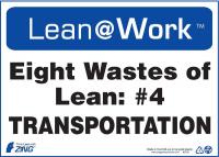 5JND2 Lean Processes Sign, 10 x 14In, ENG, Text