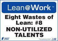 5JND6 Lean Processes Sign, 10 x 14In, ENG, Text