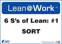 5JND7 Lean Processes Sign, 10 x 14In, ENG, Text