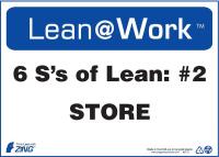 5JND8 Lean Processes Sign, 10 x 14In, ENG, Text