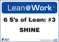 5JND9 Lean Processes Sign, 10 x 14In, ENG, Text