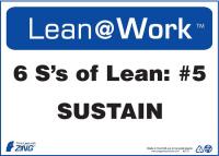 5JNE1 Lean Processes Sign, 10 x 14In, ENG, Text