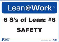5JNE2 Lean Processes Sign, 10 x 14In, ENG, Text