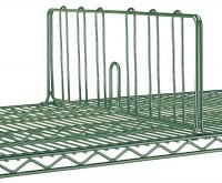 5JNW7 Shelf Divider, 18 in. W, Green, PK 6