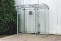 5JPK4 Smokers Shelter, H 84 In, W 77 In, D 50 In