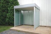 5JPK5 Smokers Shelter, H 103 In, W 105 In, D50 In