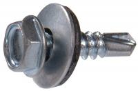 5JTZ7 Drilling Screw, Wshr, #10-16x1, Pk107
