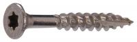 5JUP0 Deck Screw, Flat, SS, #8x1 1/4, Pk 214