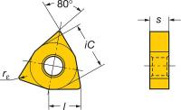 5JYE0 Carbide Turning Insert, WNMG 332-PF 4215