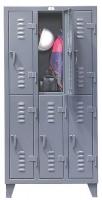 5KAZ9 Assembled Locker, 2 Tier, W 14, D 18, H 78