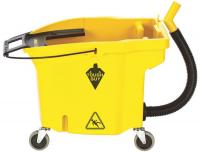 5KDE8 Mop Bucket, 35 Qt., Yellow, Polypropylene