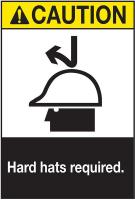 5KK72 Caution Sign, 10 x 7In, YEL and BK/WHT, ENG