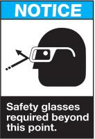 5KK82 Notice Sign, 10 x 7In, BL and BK/WHT, ENG