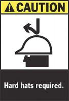 5KL41 Caution Sign, 10 x 7In, YEL and BK/WHT, ENG