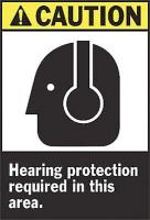 5KL56 Caution Sign, 14 x 10In, YEL and BK/WHT