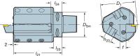 5KLK1 Shank Adapter, Right, 3 x 0.750 In