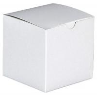 5KMK0 Gift Boxes, 4x4x4, White, PK 100