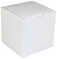 5KMK7 Gift Boxes, 6x6x6, White, PK 100