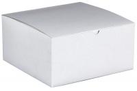 5KMN0 Gift Boxes, 10x10x5, White, PK 50