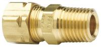 5KNF3 Male Connector, 1/4, Compr, Low-Lead Brass