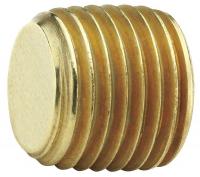 5KNF9 Hex Head Plug, Low Lead Brass, 1/8 In