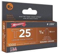 5KPW3 Staples, T25, Round, 1/4x9/16, PK 1000