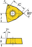 5KYG3 Drilling Insert, WCMX 06 T3 08 T-53  1020