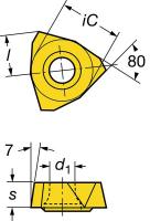 5FLJ1 Drilling Insert, WCMX 08 04 S  R-56  235