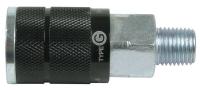 5LAH5 Coupler, 1/4 MNPT, 3/8 Body, Automotive