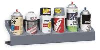 5LE89 Can Caddy, 6 Bin, Gray, Steel