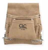 5LF27 Nail/Tool Bag, 8 Pocket, Tan Suede