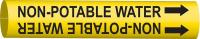 5LFE9 Pipe Markr, Non-Potable Water, 8to9-7/8 In