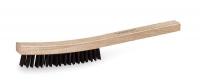 5LG68 Scratch Brush, Rows 4 x 18, Carbon Steel