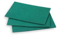 5LG75 Scouring Pad, Green, 9-1/2In L, 6In W, PK10