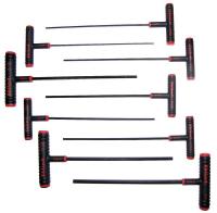 5LM91 Hex Key Set, 5/64 - 1/4 In., T-Handle, Long