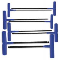5LM96 Ball End Hex Key Set, 2 - 10mm, T-Handle