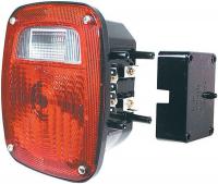 5LMF4 Combination Tail Lamp, Rectangle, Red, PK 2